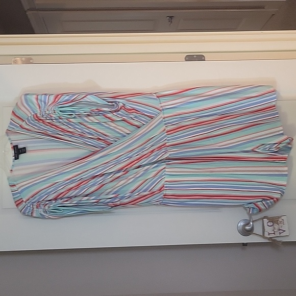 Lane Bryant Pants - EUC Knit Striped Romper